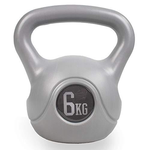 Phoenix Fitness Silver Vinyl Kettlebell – 6kg