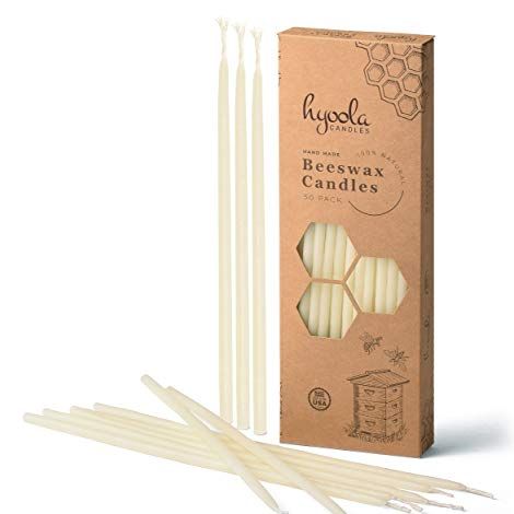 Hyoola Beeswax Skinny Taper Candles
