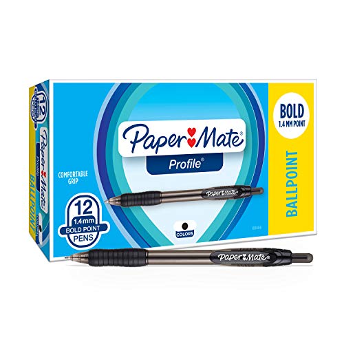  Profile Retractable Ballpoint Pens, 12 Count 