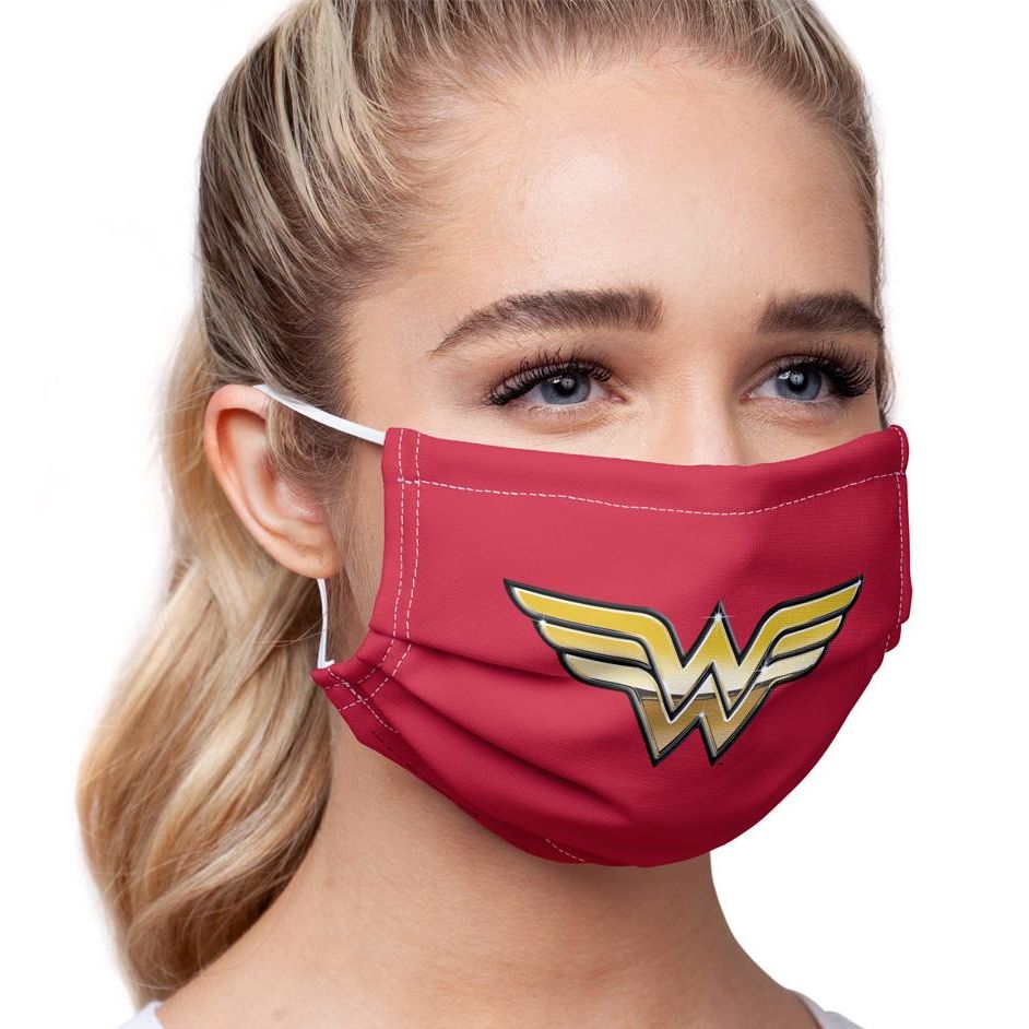 Wonder Woman Golden Logo Face Mask