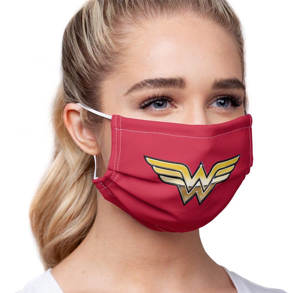 Wonder Woman Golden Logo Face Mask