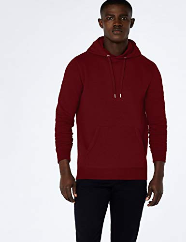 Meraki felpa con cappuccio in puro cotone bordeaux