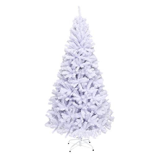 Goplus 6-Foot White Artificial Christmas Tree