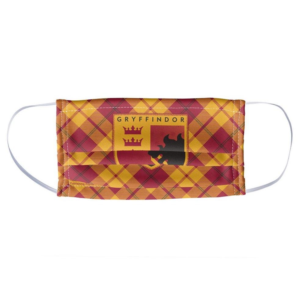 Gryffindor Plaid Logo Face Mask