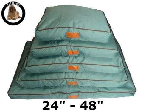 Ellie-Bo Waterproof Dog Beds in Green - Tailor made to fit cages and crates (34" - Fits 36" Large Dog Cage)