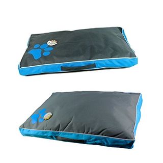 Double Sided Waterproof Dog Bed Cushion for Puppy and Washable Pet (Medium, Red)