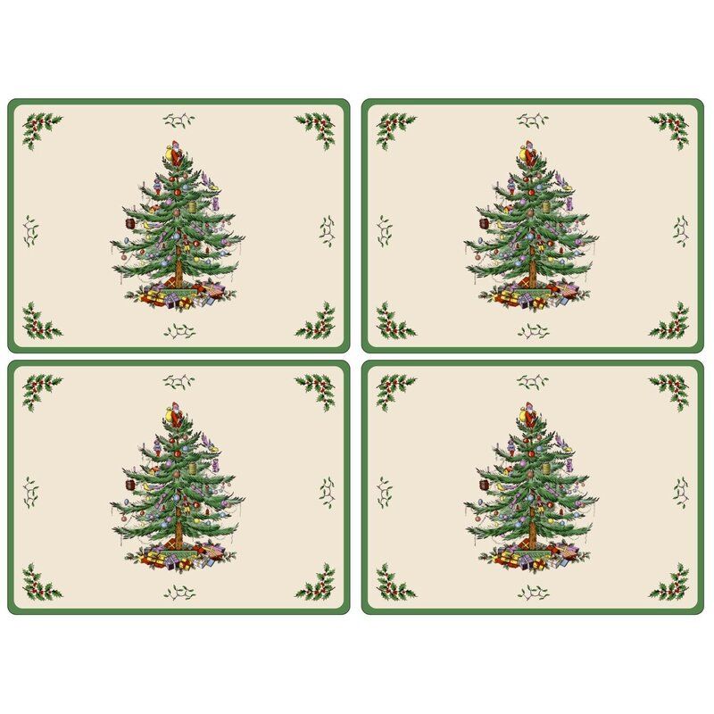 Spode Christmas Tree Cork Placemat