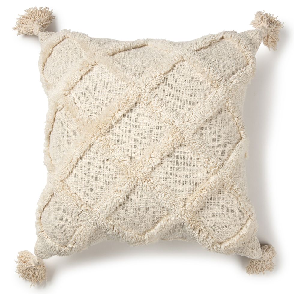 Tufted Trellis Decorative Throw Pillow