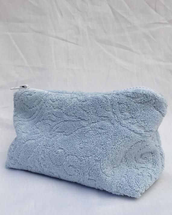 Terry Cloth Cosmetic Bag