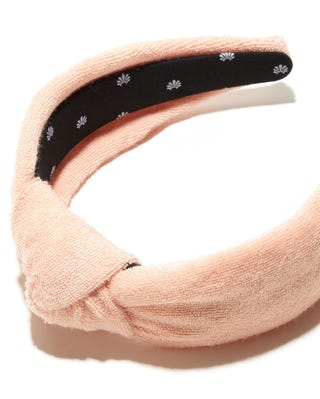 Bubble Bath Pink Terry Cloth Headband Bubble Bath Pink Terry Cloth Headband