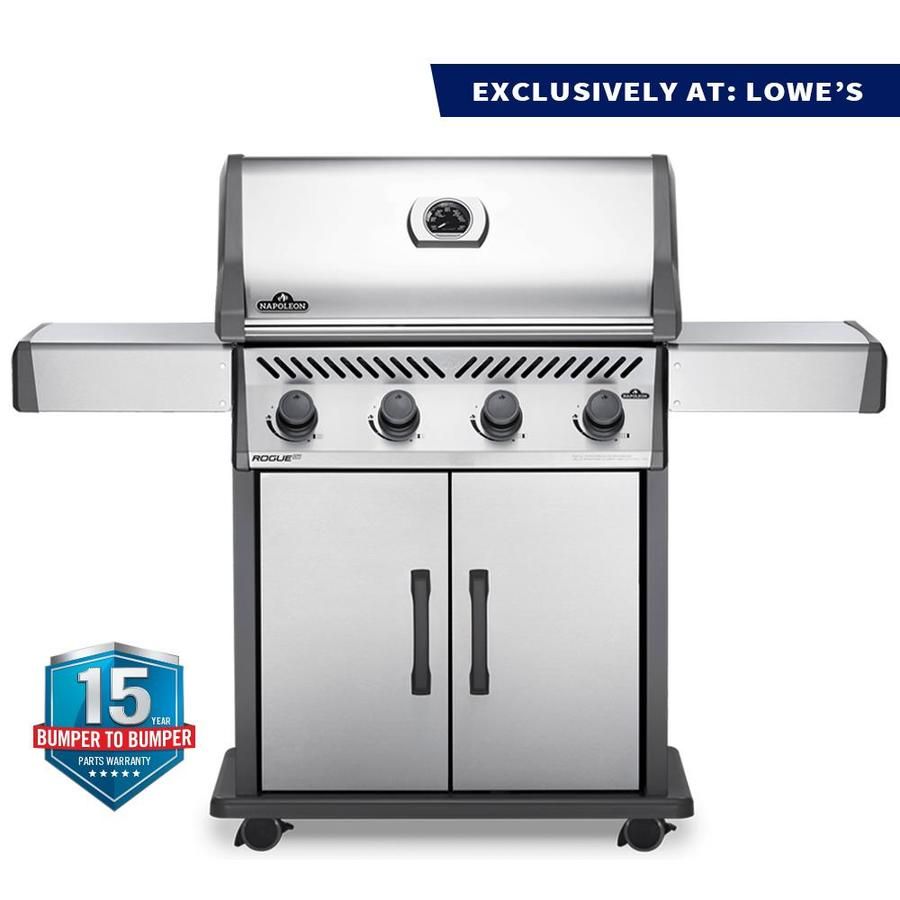 NAPOLEON Rogue XT Stainless Steel 4-Burner Natural Gas Grill 