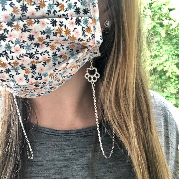 face mask holder face mask chain evil eye chain protection