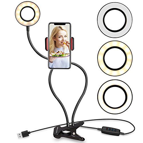 UBeesize Selfie Ring Light with Cell Phone Stand