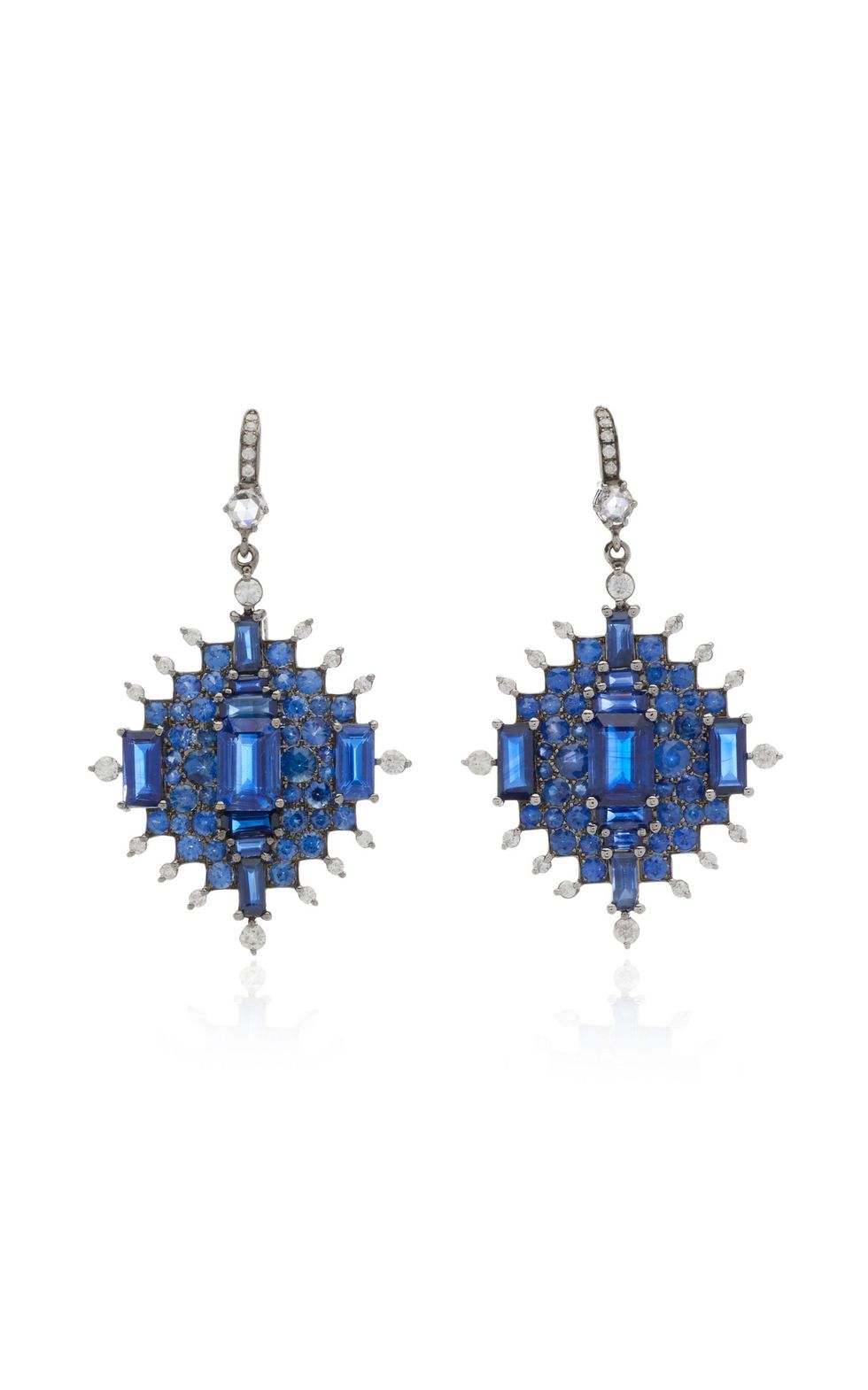 Sapphire and Diamond Earrings  