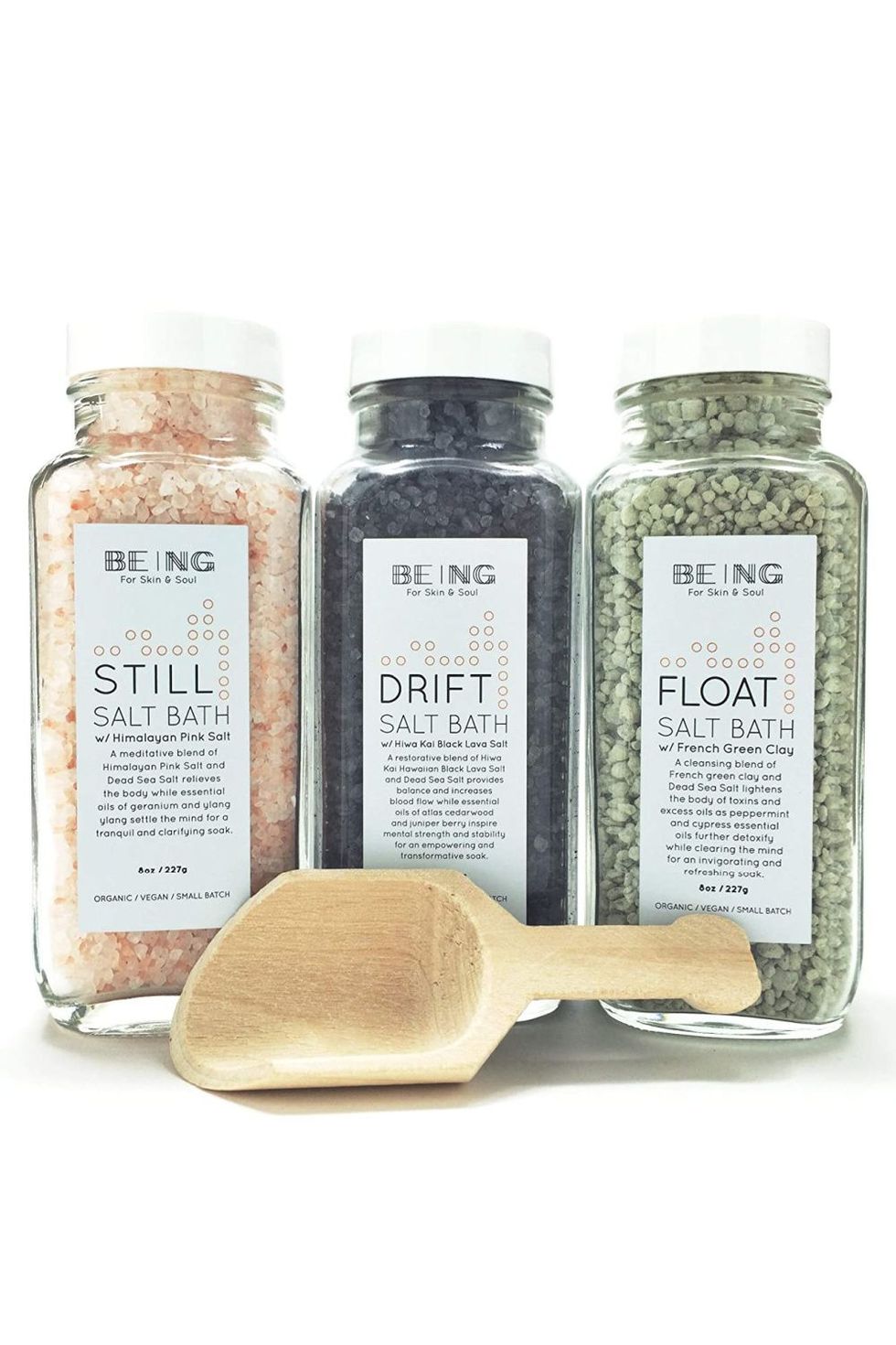 LIVE BY BEING Bath Salt Spa Gift Set Collection