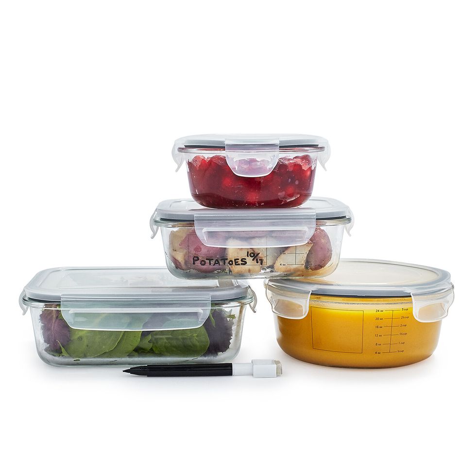Food Storage Container Set with Pen