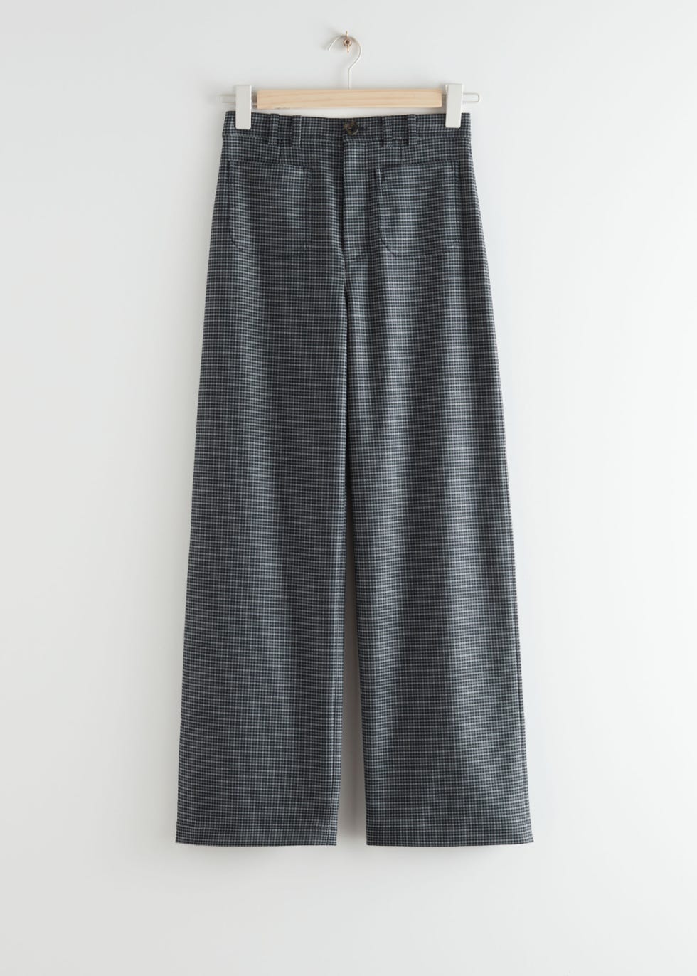 High Waist Straight Leg Trousers
