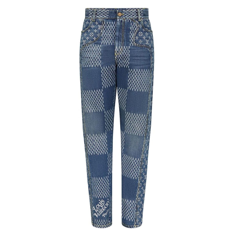 Giant Damier Waves Monogram Denim Pants