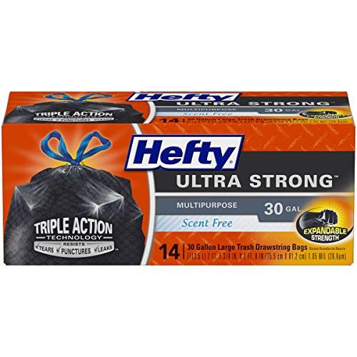 Hefty Ultra Strong Large Black Trash Bags