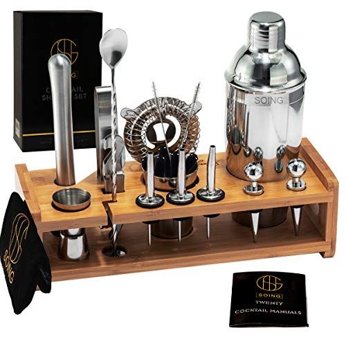 Soing 24-Piece Cocktail Shaker Set