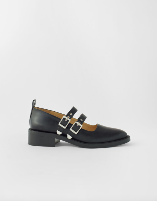Leather Flat Mary Janes