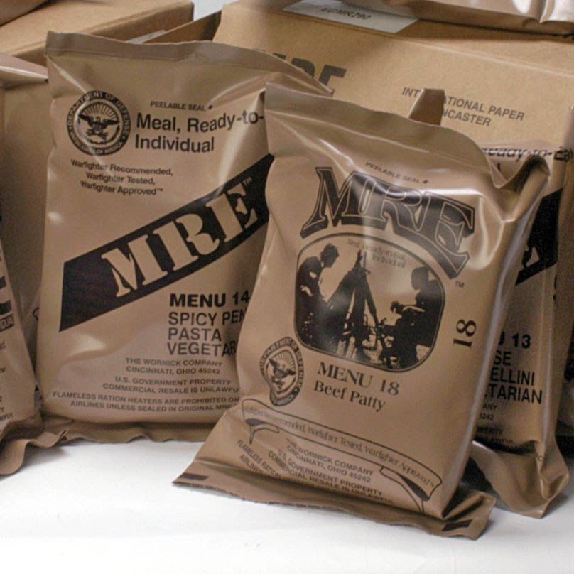 Meals Ready-to-Eat Genuine U.S. Military Surplus (4 Pack)