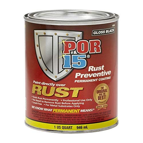 POR-15 45004 Gloss black Rust Preventive Paint - 1 Quart