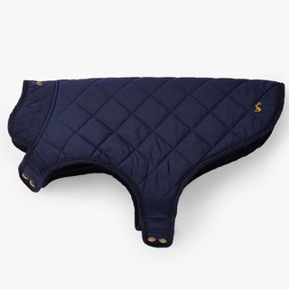 Joules Diamond Quilted Navy Dog Coat