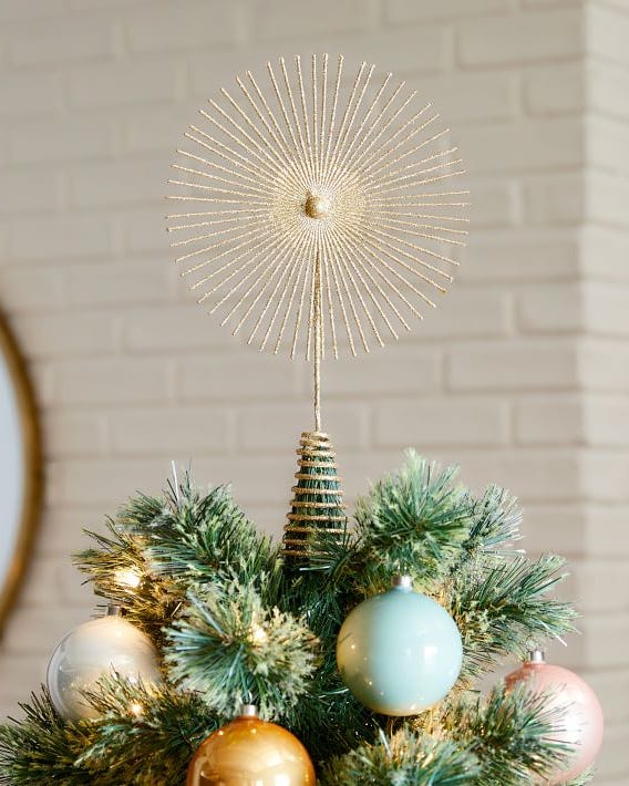 Glitter Starburst Tree Topper