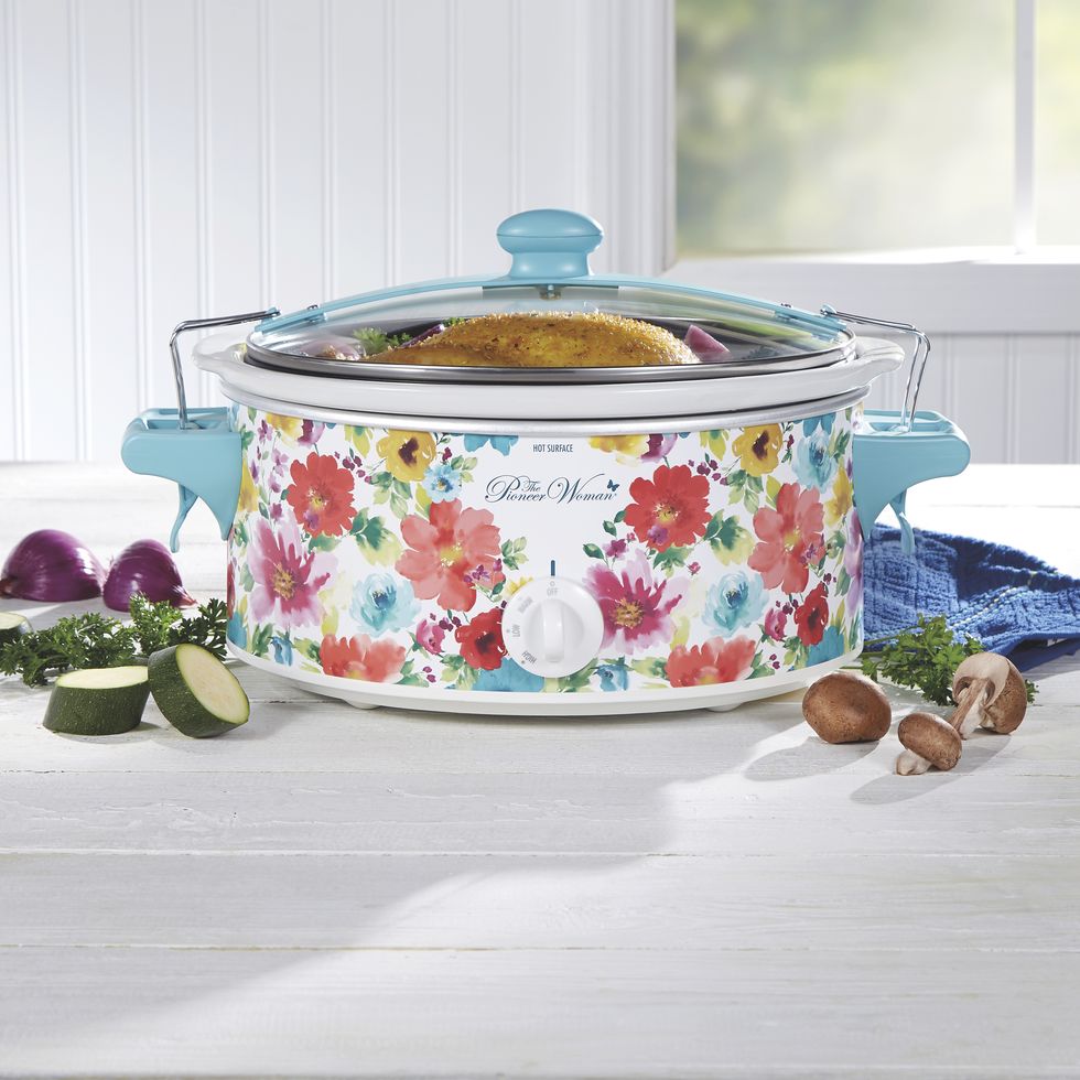 The Pioneer Woman Breezy Blossom 6-Quart Portable Slow Cooker