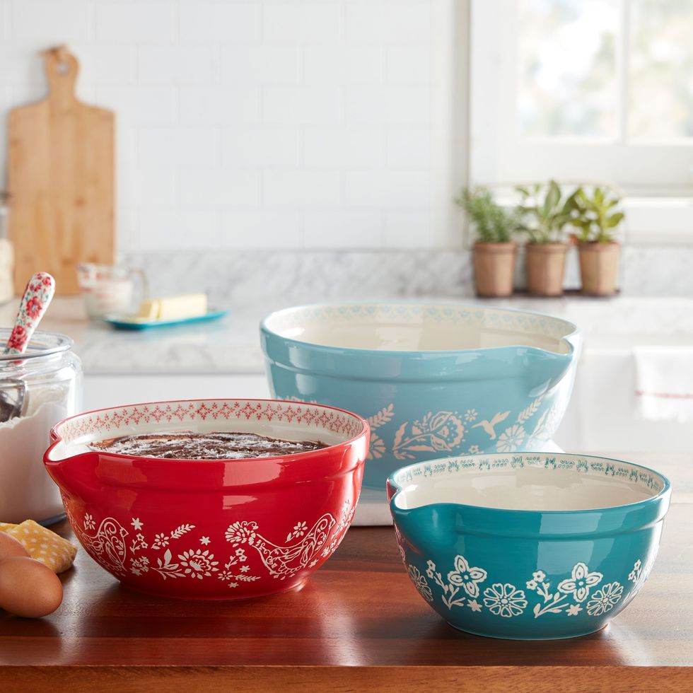 The Pioneer Woman Mazie 3-Piece Mixing Bowl Set