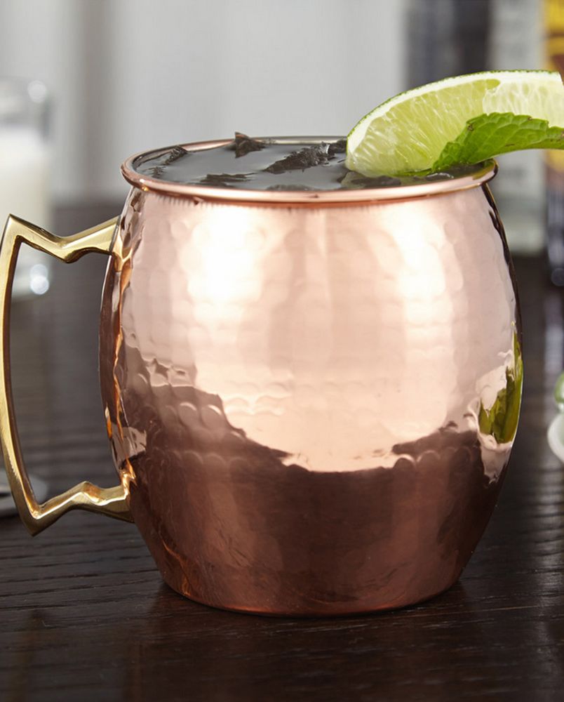 Solid Copper Hammered Moscow Mule Mugs