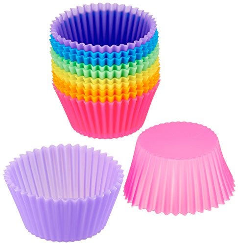 Amazon Basics Reusable Non-Stick Baking Cups