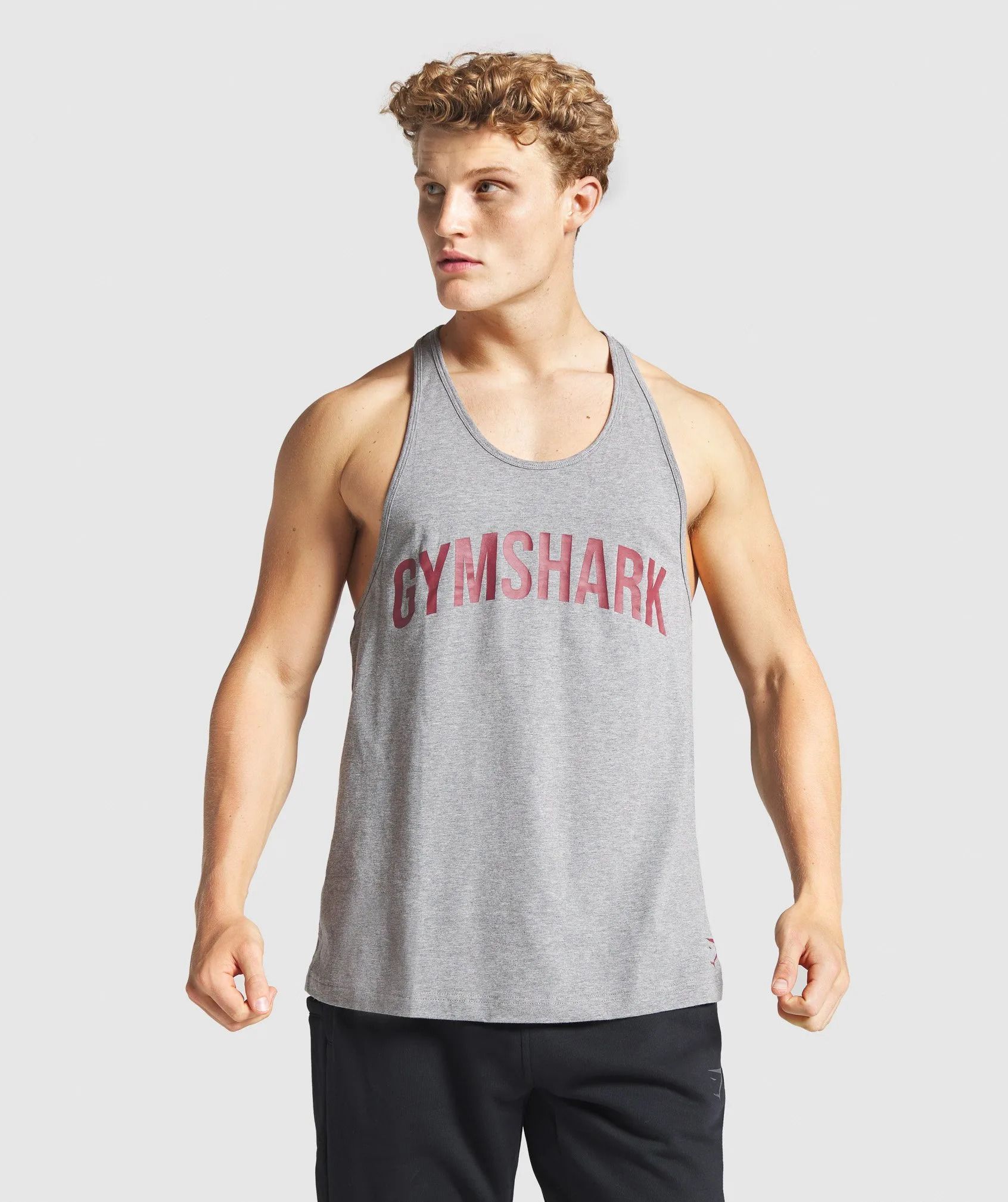 CoreX Fitness Mens Gym Vest Shut Up And Squat Print Black Workout Tank Top 