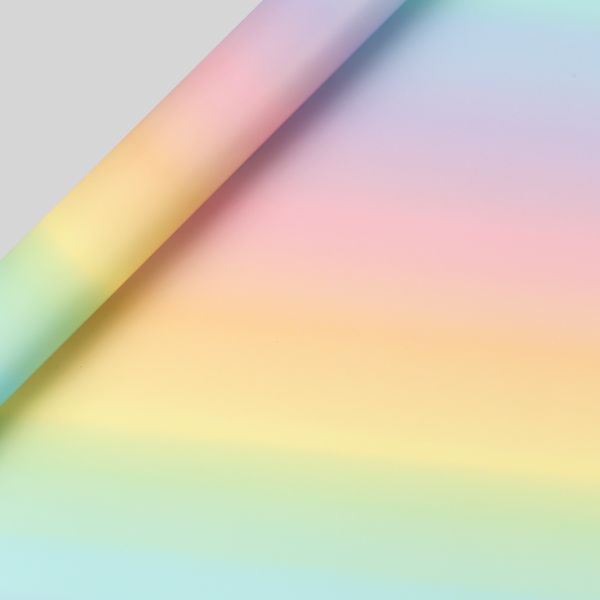 Pastel ombre rainbow wrapping paper