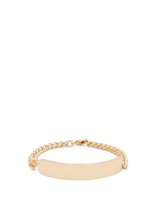 Darwin curb-chain metal bracelet