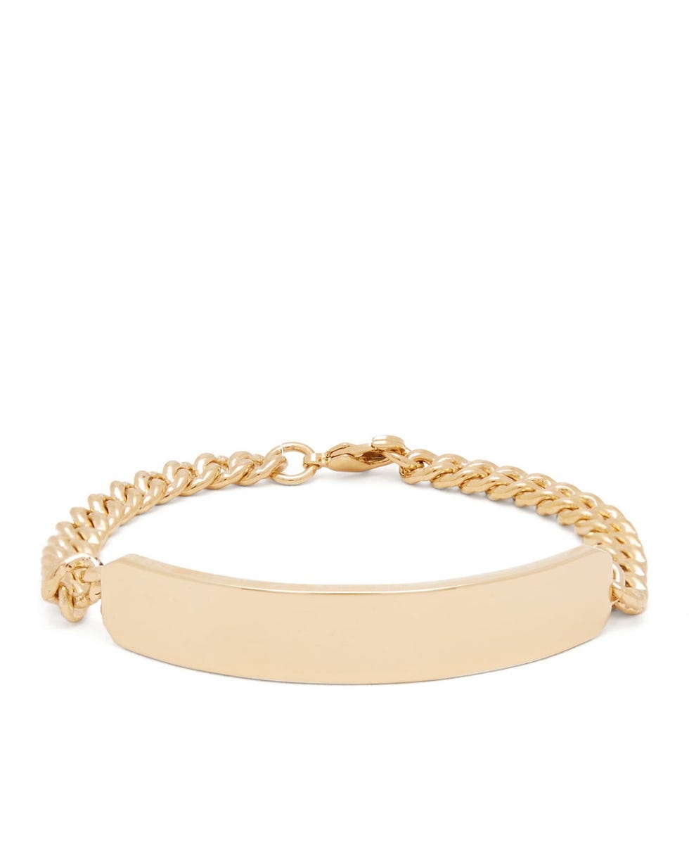 Darwin curb-chain metal bracelet