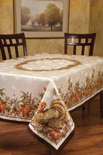 jacquard design thanksgiving tablecloth
