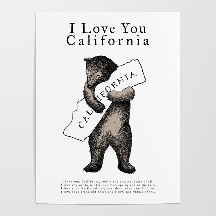 I Love You, California Poster
