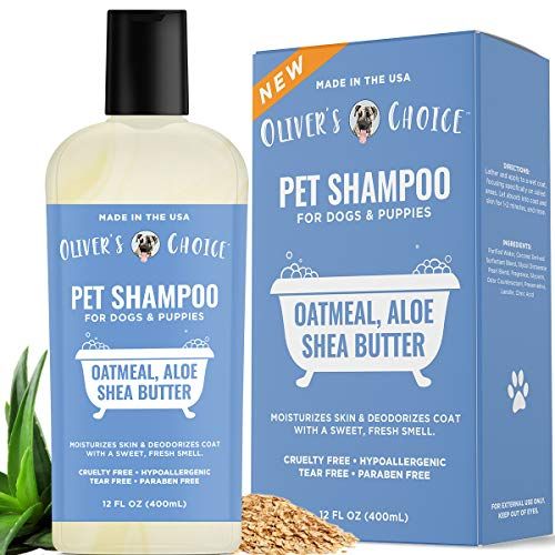 Dog Shampoo with Oatmeal, Aloe, and Shea Butter