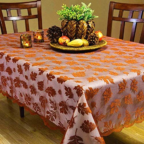 Blueangle Thanksgiving Tablecloth Thanksgiving Wooden Board Print No Iron and Stain Resistant Fabric Tablecloth 60” x 120” Rectangle