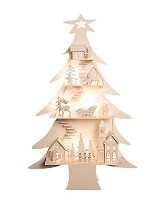 Wooden Tree Snowy Village Wooden Tree Snowy Village