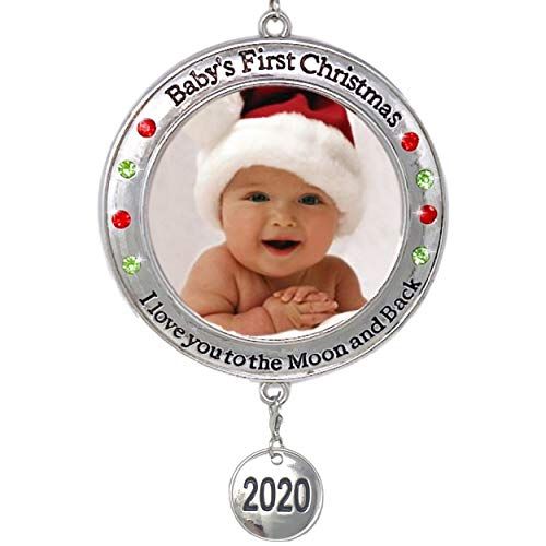 baby's first christmas photo ornament