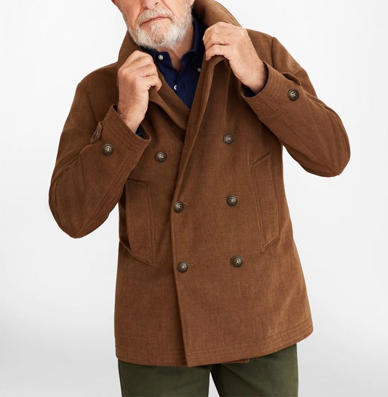 modern pea coat mens