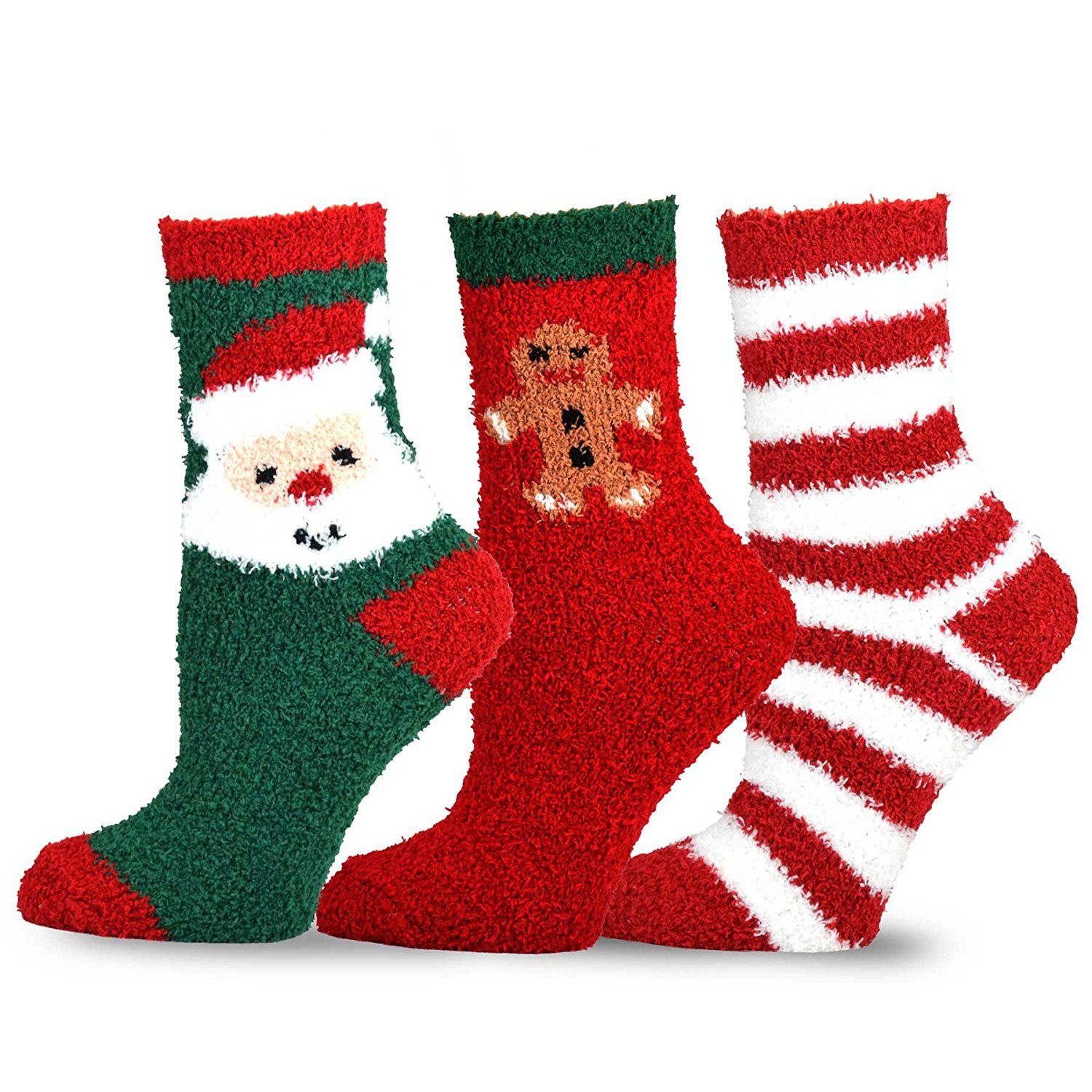 warm fuzzy christmas socks