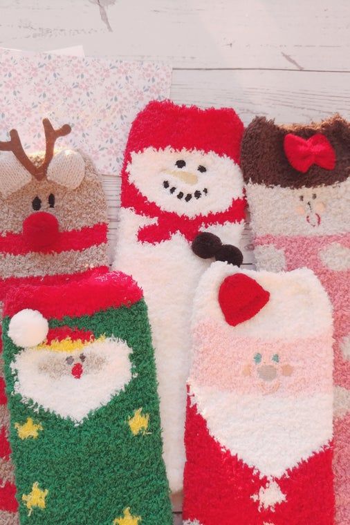  Chalier 7 Pairs Womens Winter Fuzzy Socks Cozy Fluffy Socks  Warm Fuzzy Christmas Socks for Women Gifts : Clothing, Shoes & Jewelry