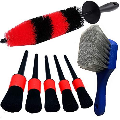 12 Pieces Auto Detailing Brush Set for Cleaning Wheels, Interior