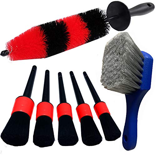 LucklyJone Seven-Piece Wheel & Tire Brush Kit LucklyJone Seven-Piece Wheel & Tire Brush Kit