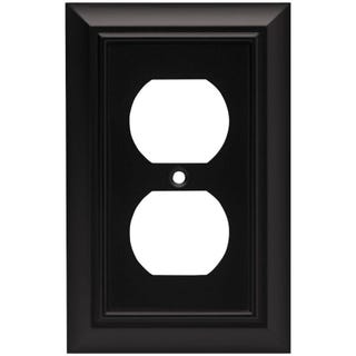Flat Black Switch Plate 