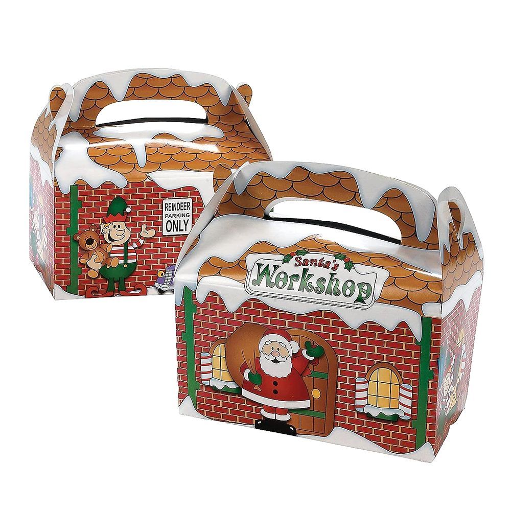 Another fun alternative to classic Christmas cookie tins, these Santa'...